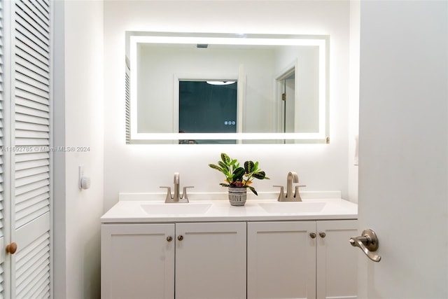 bathroom featuring vanity