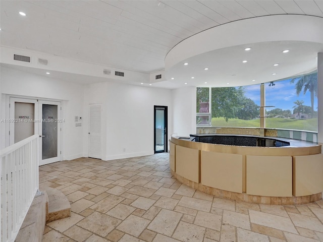 kitchen with french doors