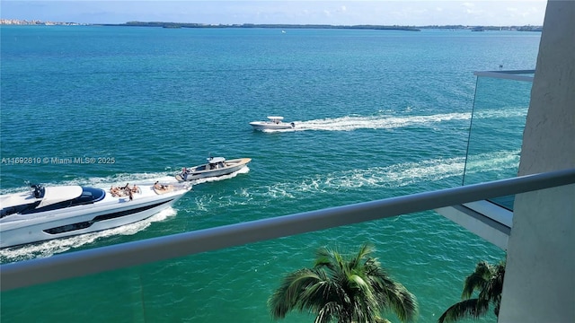 view of water feature