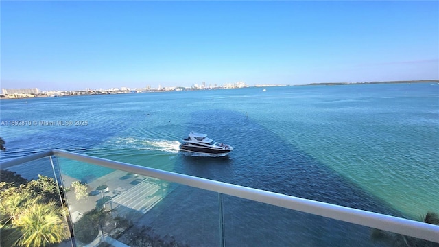 view of water feature
