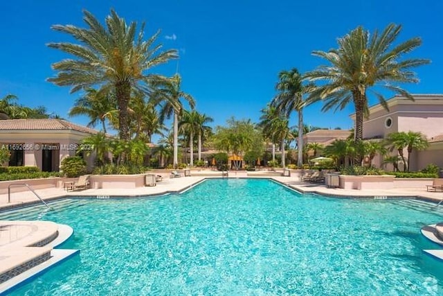 view of pool with a patio