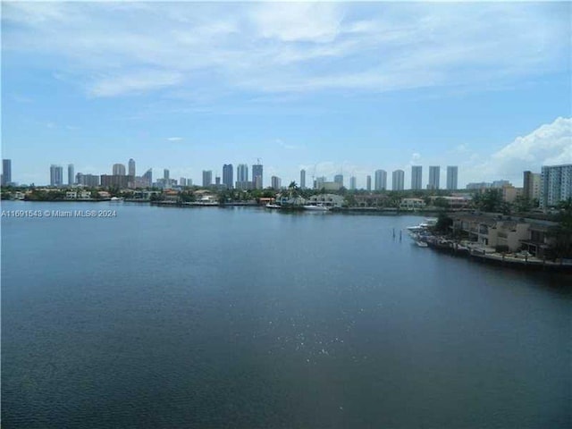 16570 NE 26th Ave Unit 2A, North Miami Beach, FL 33160 - water view featuring city skyline