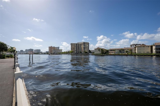 view of water feature