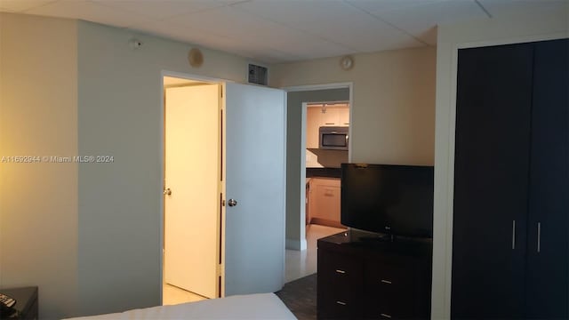 bedroom featuring connected bathroom