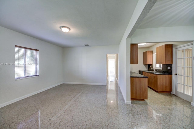 kitchen with sink and backsplash