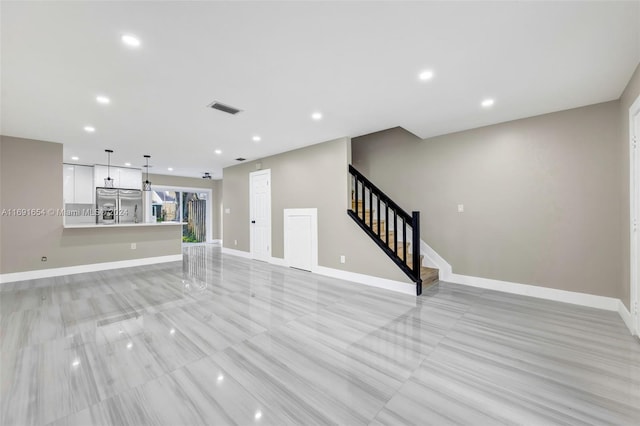 view of unfurnished living room