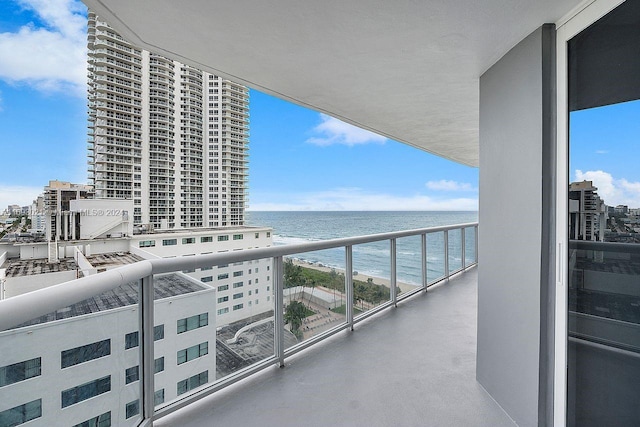 6301 Collins Ave Unit 1508, Miami Beach, FL 33141 - balcony with a water view and a view of city