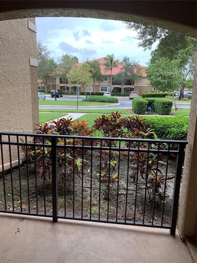 view of balcony