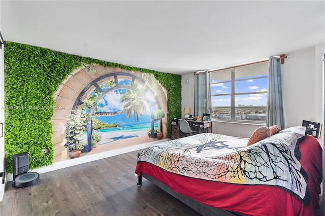 bedroom featuring hardwood / wood-style flooring