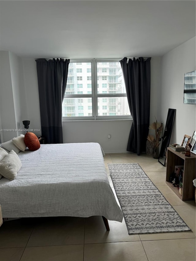 view of tiled bedroom