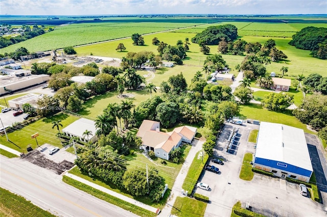 bird's eye view with a rural view