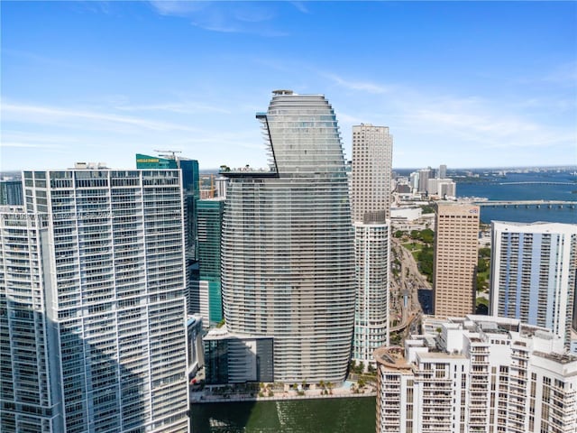 view of city featuring a water view