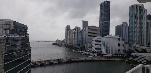 city view featuring a water view