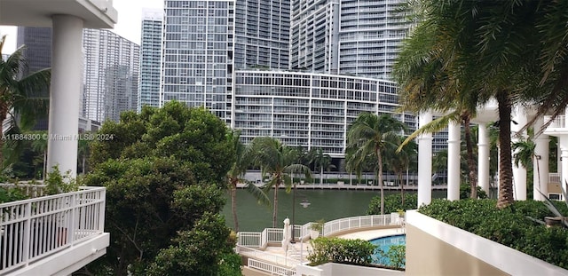 view of water feature