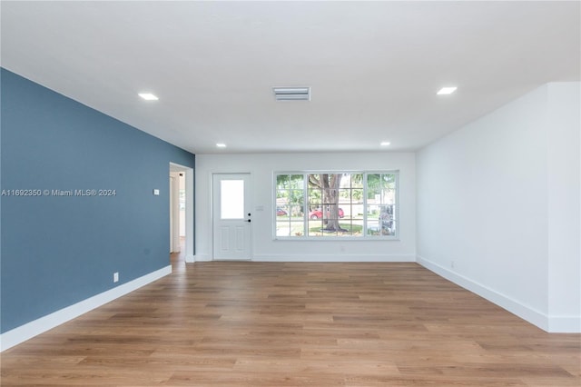 interior space featuring light hardwood / wood-style floors