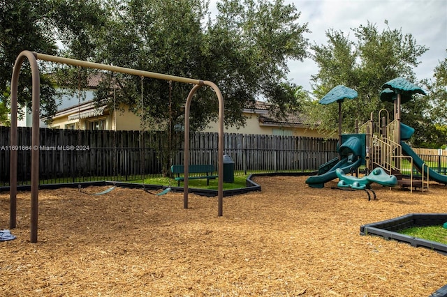 view of jungle gym