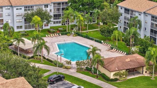 view of pool