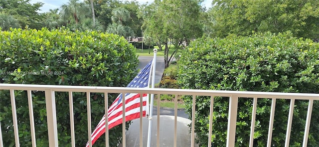 view of balcony