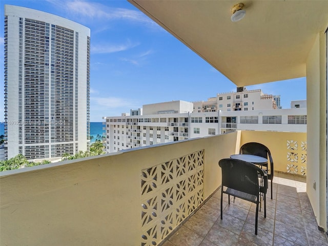 1833 S Ocean Dr Unit 1702, Hallandale Beach, FL 33009 - balcony featuring a water view