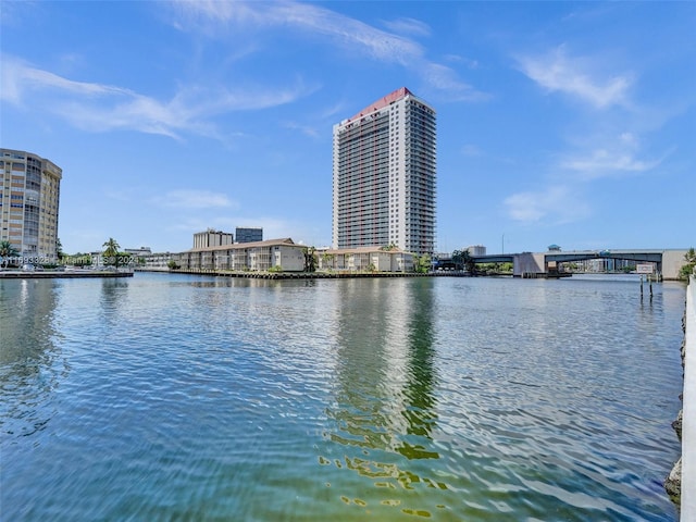 view of water feature