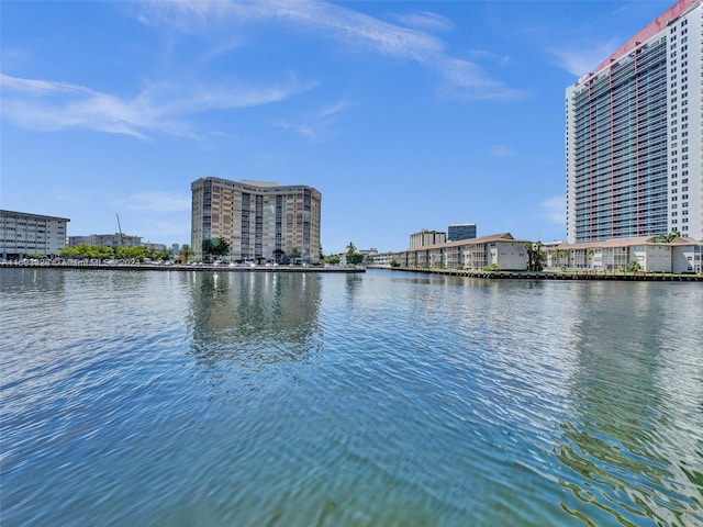 view of water feature