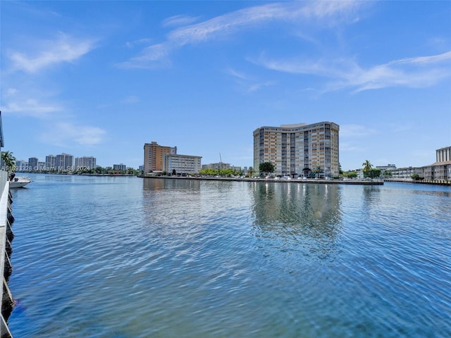 view of water feature