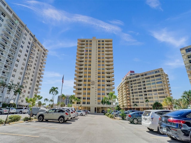 1833 S Ocean Dr Unit 1702, Hallandale Beach, FL 33009 - view of apartment building / complex with uncovered parking and a view of city