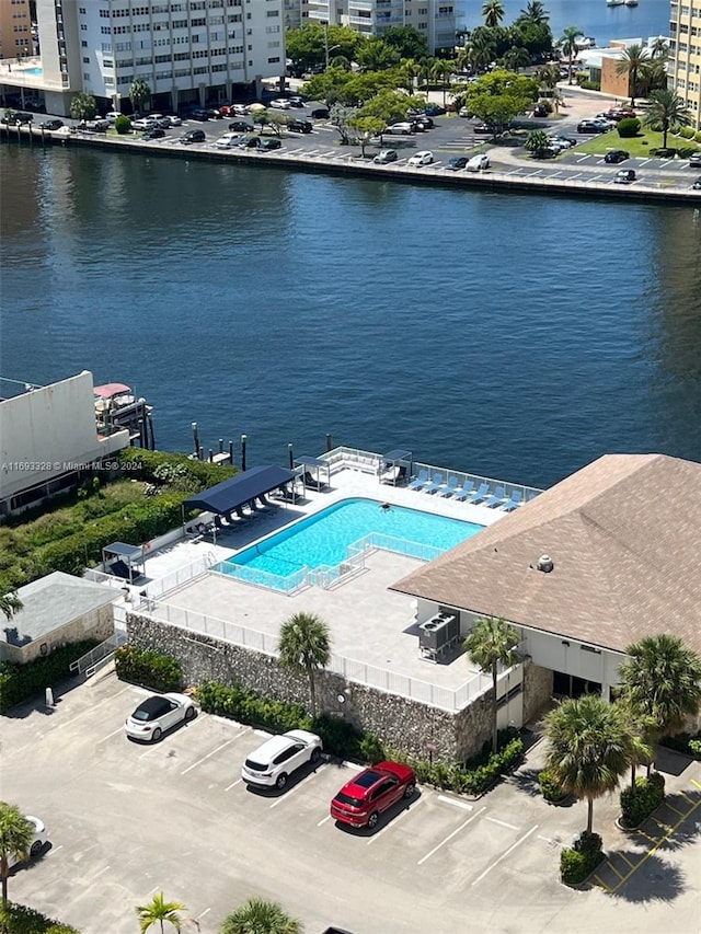 1833 S Ocean Dr Unit 1702, Hallandale Beach, FL 33009 - bird's eye view of a nearby body of water and a pool