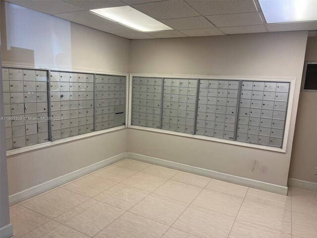 1833 S Ocean Dr Unit 1702, Hallandale Beach, FL 33009 - view of home's community featuring mail area and a paneled ceiling