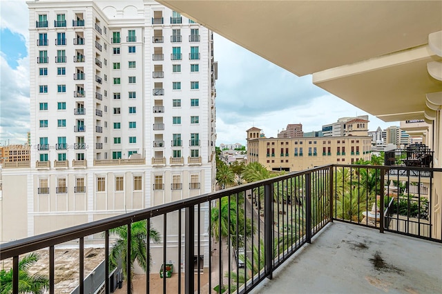 view of balcony