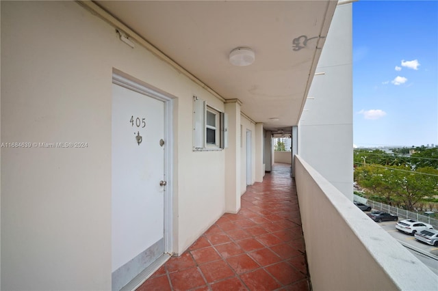 view of balcony