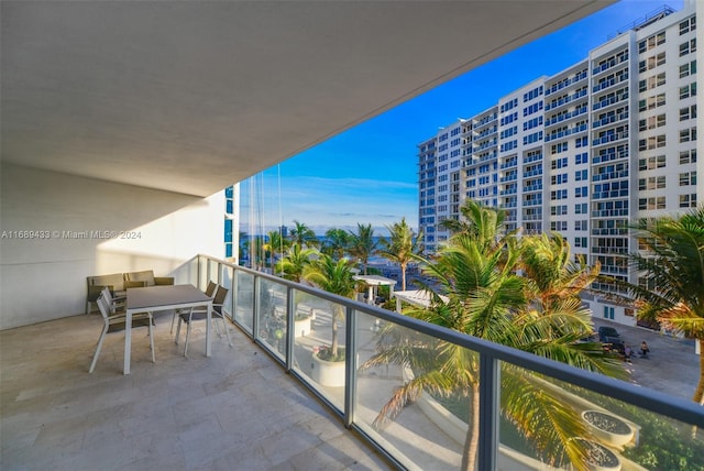 view of balcony