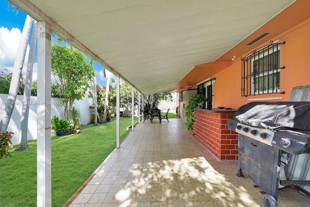 view of patio / terrace with grilling area