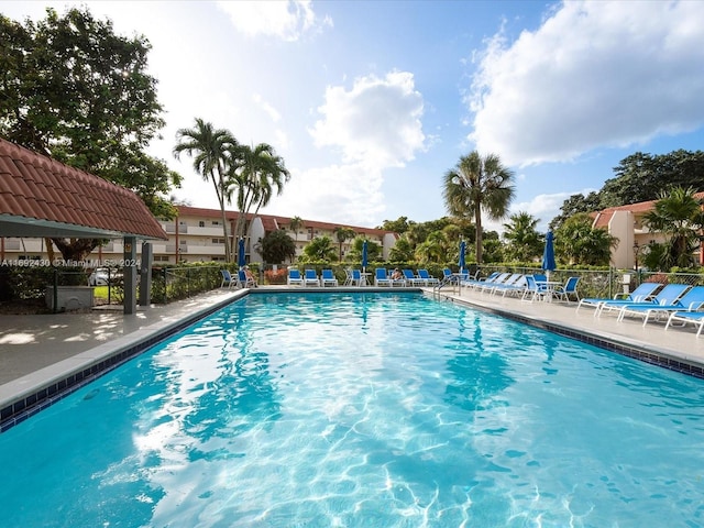 view of pool