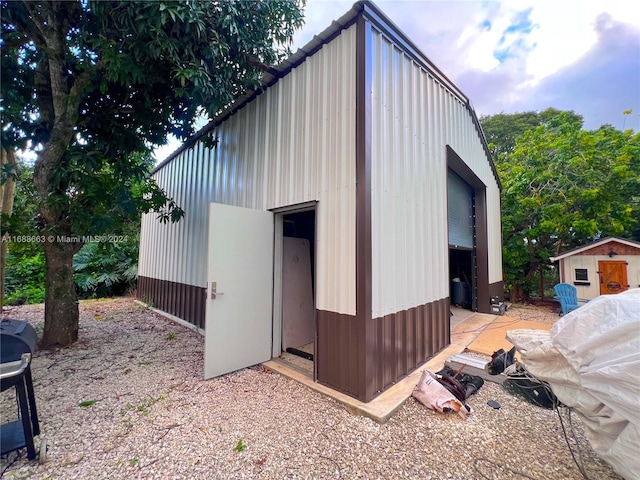 view of outbuilding