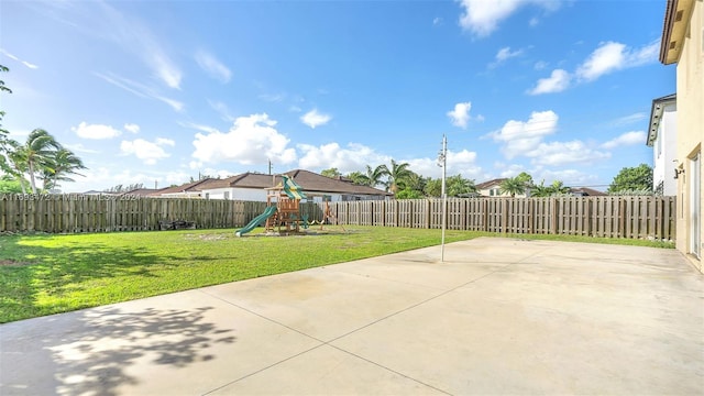 view of patio / terrace with a playground