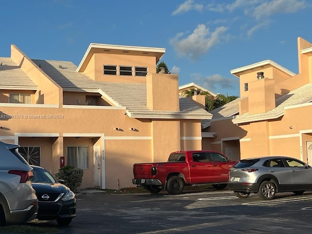 view of vehicle parking