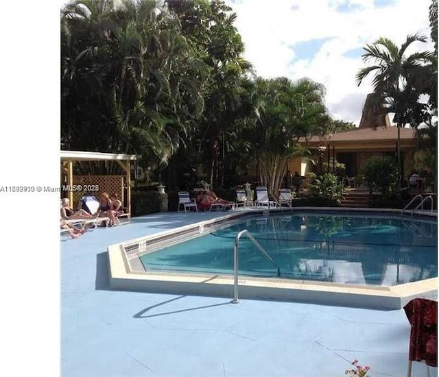 view of pool with a patio area