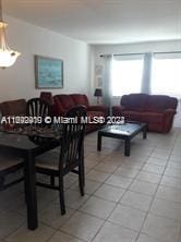 dining area featuring tile patterned floors