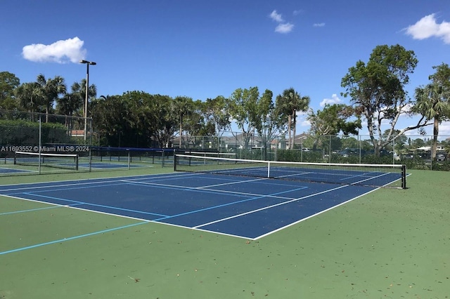 view of sport court