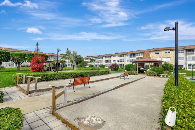 3501 NW 47th Ave Unit 515, Lauderdale Lakes, FL 33319 - view of community featuring a gazebo and a residential view