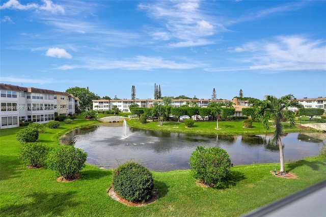 view of water feature