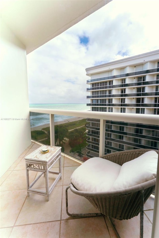 9595 Collins Ave Unit N9-C, Surfside, FL 33154 - balcony featuring a water view