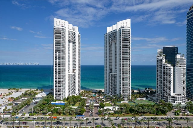 18201 Collins Ave Unit 1002, Sunny Isles Beach, FL 33160 - water view with nearby urban area