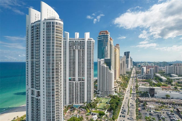18201 Collins Ave Unit 1002, Sunny Isles Beach, FL 33160 - view of building exterior featuring a skyline view and a water view