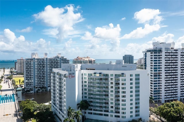 exterior space featuring a water view