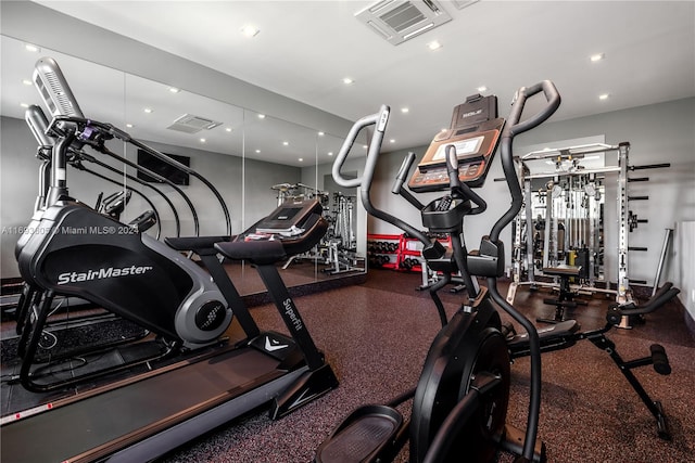 view of exercise room