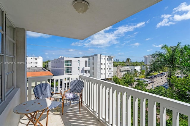 view of balcony