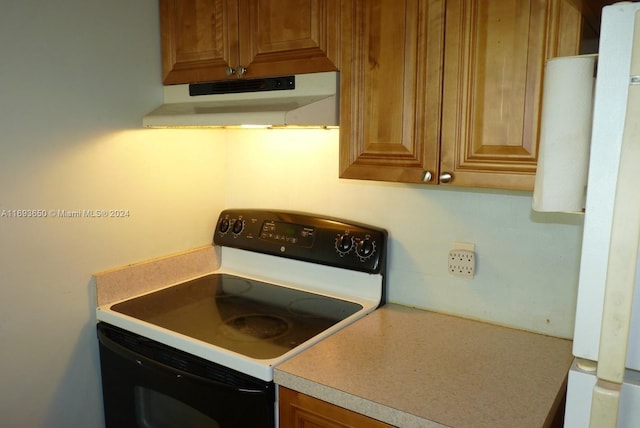 kitchen featuring white appliances