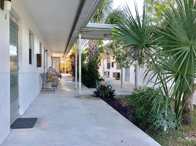 view of patio / terrace featuring cooling unit